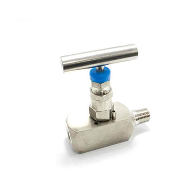 SS316 Steel Needle Valve 6000PSI Dengan Shutoff / Pengaturan