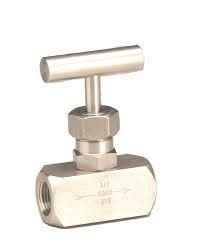 SS316 Steel Needle Valve 6000PSI Dengan Shutoff / Pengaturan