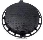 Black Round Cast Iron Manhole Cover D400 B125 Investasi Pengecoran Pasir