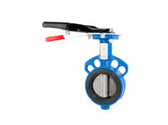 API 609 6 Inch Hand Gear Dioperasikan Wafer Lug Tipe Stainless Steel DN100 Butterfly Valve
