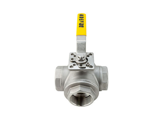 tahan suhu tinggi melalui manual switch.2PC stainless steel thread 304 ball valve vale