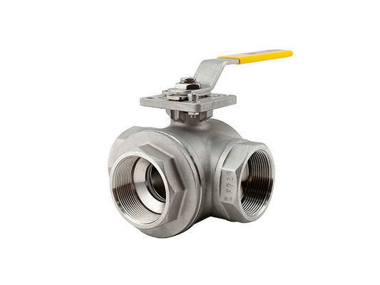 tahan suhu tinggi melalui manual switch.2PC stainless steel thread 304 ball valve vale