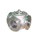 Stainless Steel ASTM A312 TP316L Forged 3 Way Ball Valve 2 &quot;150 # Koneksi RF RTJ BW