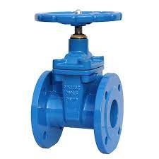 Besi Cor DN100 PN16 2 Way Flanged Gate Valve DIN Resilient Bolted Stem
