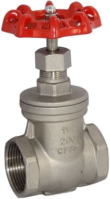 1-1/4 "200PSI WOG Heavy Duty Gate Valve NPT Female SS316 CF8M