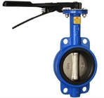 316 Disc WCB Wafer Style Resilient Seated Butterfly Valves DN200 PN16