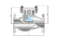 harga rendah katup gerbang flange stainless steel Z41H-150LB US standar katup gerbang check valve