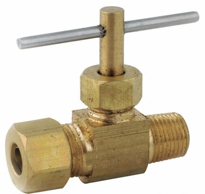 1/2 "* 1/2" Katup Jarum Kompresi Lurus Katup Jarum Baja 150Psi