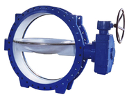Flanged Type Tiga Offset Butterfly Valve Stainless Steel 304 Tri Clamp Clover 2 &quot;PN16