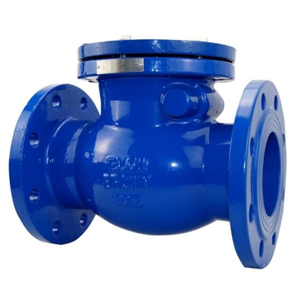 Pabrik DN100 4 Inch PN10 Cast Iron Flange Swing Check Valve Produsen Dengan Harga Kompetitif