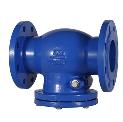 Pabrik DN100 4 Inch PN10 Cast Iron Flange Swing Check Valve Produsen Dengan Harga Kompetitif