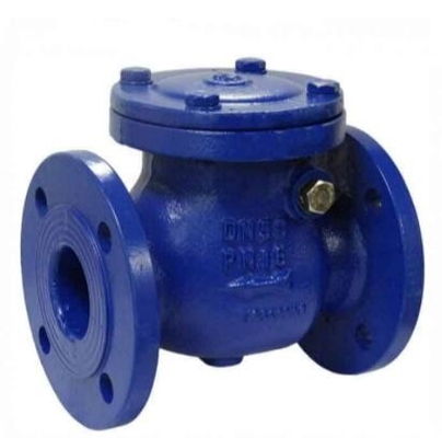 Pabrik DN100 4 Inch PN10 Cast Iron Flange Swing Check Valve Produsen Dengan Harga Kompetitif