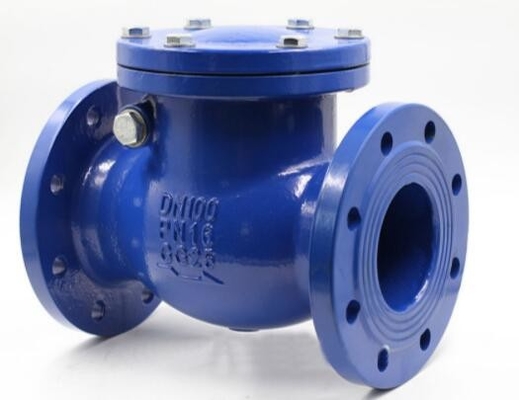 Pabrik DN100 4 Inch PN10 Cast Iron Flange Swing Check Valve Produsen Dengan Harga Kompetitif