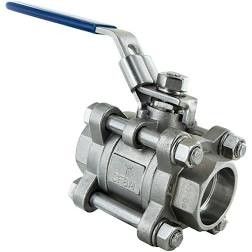 Industri Hidrolik 3PC Ball Valve Harga Kontrol Aliran Pria Sanitary Stainless Steel Ball Valve